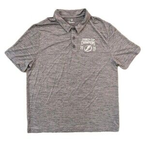 Tampa Bay Lightning 2020 Stanley Cup Champions Polo Shirt Men’s XL Fanatics NHL